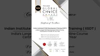 IISDT Global choice Award 2020 Winner [upl. by Friedrick]