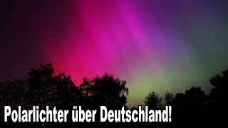 Wunderschön 😲 Polarlichter über Deutschland Niedersachsen Braunschweig [upl. by Uzzia35]