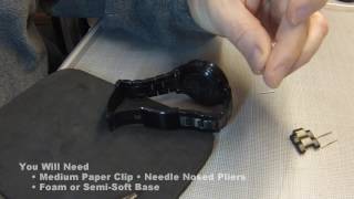 How To Adjust A Fossil Watch Band  Resize Watch Band no special tools [upl. by Crandall282]