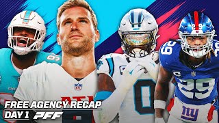 2024 NFL Free Agency Day 1 Recap  PFF [upl. by Eahsat]