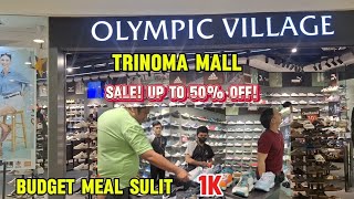 OLYMPIC VILLAGE OUTLET STORE SALE SAPATOS UP TO 50 OFF SELECTED DAMI MABIBILI BUDGET MEAL SULIT [upl. by Eckmann477]