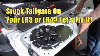 Troubleshoot and Fix Land Rover LR3 or LR4 When Upper Tailgate Is Stuck [upl. by Bakemeier226]