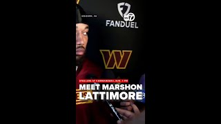 Marshon Lattimore joins the Commanders at training center in Ashburn [upl. by Tireb]