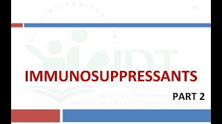 IMMUNOSUPPRESSANTS Part 2 Pharmacology Azathioprine Methotrexate Etanercept Infliximab [upl. by Temp282]