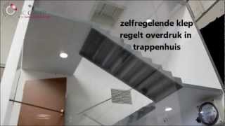 Overdrukventilatie Trappenhuis  Passief systeem  HCTS [upl. by Chard408]