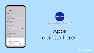 Apps deinstallieren  Samsung Android 14  One UI 6 [upl. by Hettie]