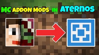 How to add mc addons mod in aternos  playstore mods in aternos [upl. by Rossi]