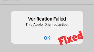 How to Fix Verification Failed This Apple ID is Not Active iOS 18 [upl. by Ddene]