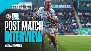 POST MATCH  Max Llewellyn on defeat at Leicester Tigers [upl. by Folger868]