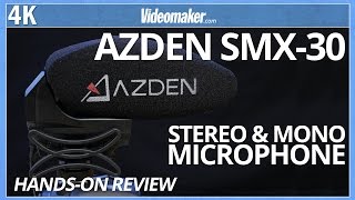 Azden SMX 30  On Camera StereoMono Mic [upl. by Ynehpets]