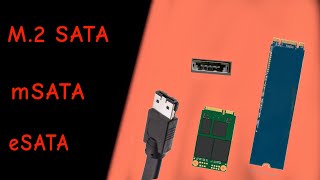 mSATA  eSATA  M2 SATA SSD [upl. by Emiaj384]