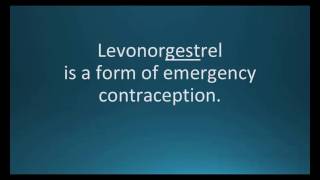 How to pronounce levonorgestrel Plan B OneStep Memorizing Pharmacology Flashcard [upl. by Buddie786]