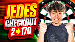 Jedes FINISH im Darts checken 2  170 🎯  Teil 1 [upl. by Dickie]