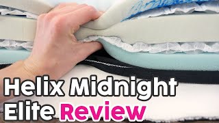 Helix Midnight Elite Review  Helixs Most Expensive Mattress Tested [upl. by Eelyrag]