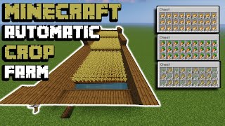 EASY Automatic Crop Farm Tutorial I Minecraft 121 Java amp Bedrock [upl. by Caressa]