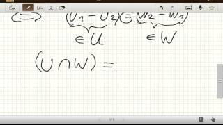 Direkte Summe von Untervektorräumen Lineare Algebra [upl. by Icart]