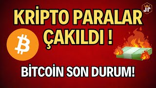 Kripto Paralar Çakıldı Bitcoin ve Altcoinlerde Son Durum bitcoin altcoin borsa [upl. by Aglo]