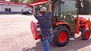 Enorossi BFT150 Sickle Mower on Compact Tractor [upl. by Ikram]