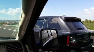 Range Rover Sport VS Lincoln Aviator  Rolling Race [upl. by Nimrak]