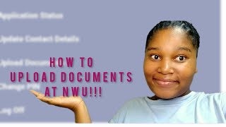 how to upload documents at NWU [upl. by Noyek]