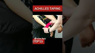 Achilles Tendon Taping kinesiotaping [upl. by Caffrey]