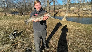 Trout Fishing Cedar Springs Sportsman’s Lodge [upl. by Ronn]