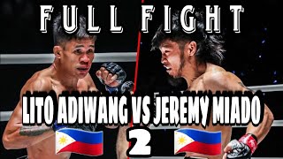 LITO ADIWANG VS JEREMY MIADO 2 mmafighter [upl. by Lrig]