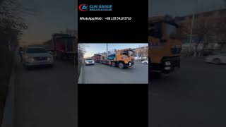 Sinotruk HOWO 6x2 12 Tons Flat Bed Hydraulic Platform Tow Truck Wrecker Towing Used Dump Truck Show [upl. by Elbys]