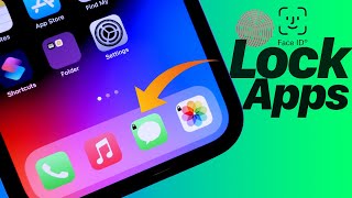 FINALLY  How to Lock Apps with FaceID or TouchID on iPhone In less than 3 Minutes [upl. by Kaile104]