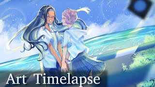 【Art Timelapse】 少女レイShoujo Rei 【Fothers Cover】 [upl. by Sitnerp]