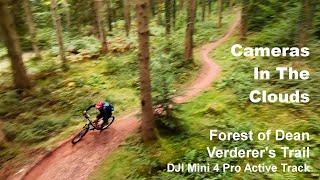 Forest of Dean Verderers Trail DJI Mini 4 Active Track whilst mountain biking [upl. by Novy]