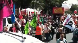 Manifestations à Paris 7 septembre [upl. by Ilajna]