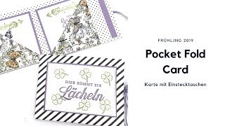 📍Pocket Fold Card☞Faltkarte mit extra Taschen☞basteln mit Stampin Up [upl. by Ingra]