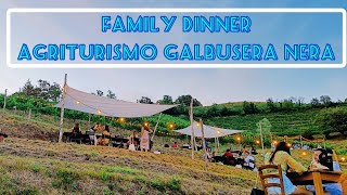 Family Dinner in Agriturismo Galbusera Nera Italy [upl. by Laram]