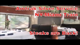 Travels By Train Amtrak Traditional Dining Silver Service is Back Review and ride to Florida [upl. by Adekram921]