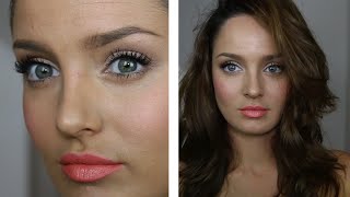 Affordable amp Girly Peach Makeup Look [upl. by Laural468]