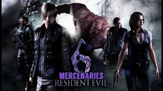 Resident Evil 6 Mercenaries Gameplay I tried my best [upl. by Hajin]