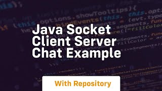 java socket client server chat example [upl. by Skyler]