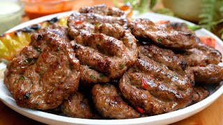 طبخ كفتة كباب سهلة وسريعة بدون فرن مع صوصات لذيذة Easy and delicious kofta kebab with tasty sauces [upl. by Repsag]