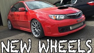 New Enkei Wheels for my WRX STi [upl. by Yelruc955]