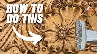 Creating Unique Leather Designs  Using a Thumbprint Stamping Tool [upl. by Dukie]