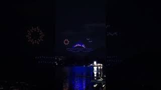 DroneShow  GreyCup Festival 🇨🇦 CFL downtown downtownvancouver coalharbour vancouver short [upl. by Emelin]