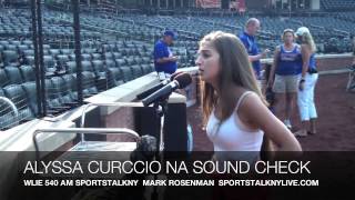 ALYSSA CURCIO NATIONAL ANTHEM SOUND CHECK [upl. by Talmud]