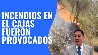 ALCALDE DE CUENCA CONFIRMA QUE LOS INCENDIOS EN “EL CAJAS” DE CUENCA FUERON PROVOCADOS [upl. by Roxine]