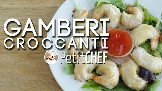 Gamberi croccanti con pasta fillo  Ricetta sfiziosa Petitchefit [upl. by Niwdog]