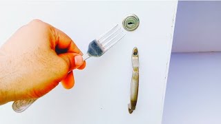 How to open and close a drawer lock without a key [upl. by Dong]