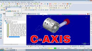 MASTERCAM X8 C AXIS PROGRAMMING  mastercam [upl. by Ansley]