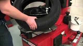 Tire Machine Tire Remove amp Install [upl. by Annawit]