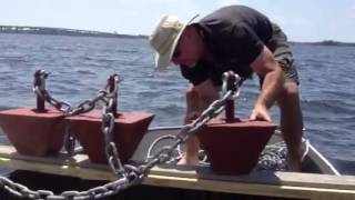 DIY 600lb Boat Mooring Installation part 1 [upl. by Parshall]