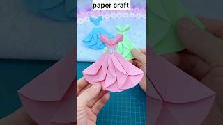 Paper craft idea👗💞shorts craft [upl. by Aliza98]